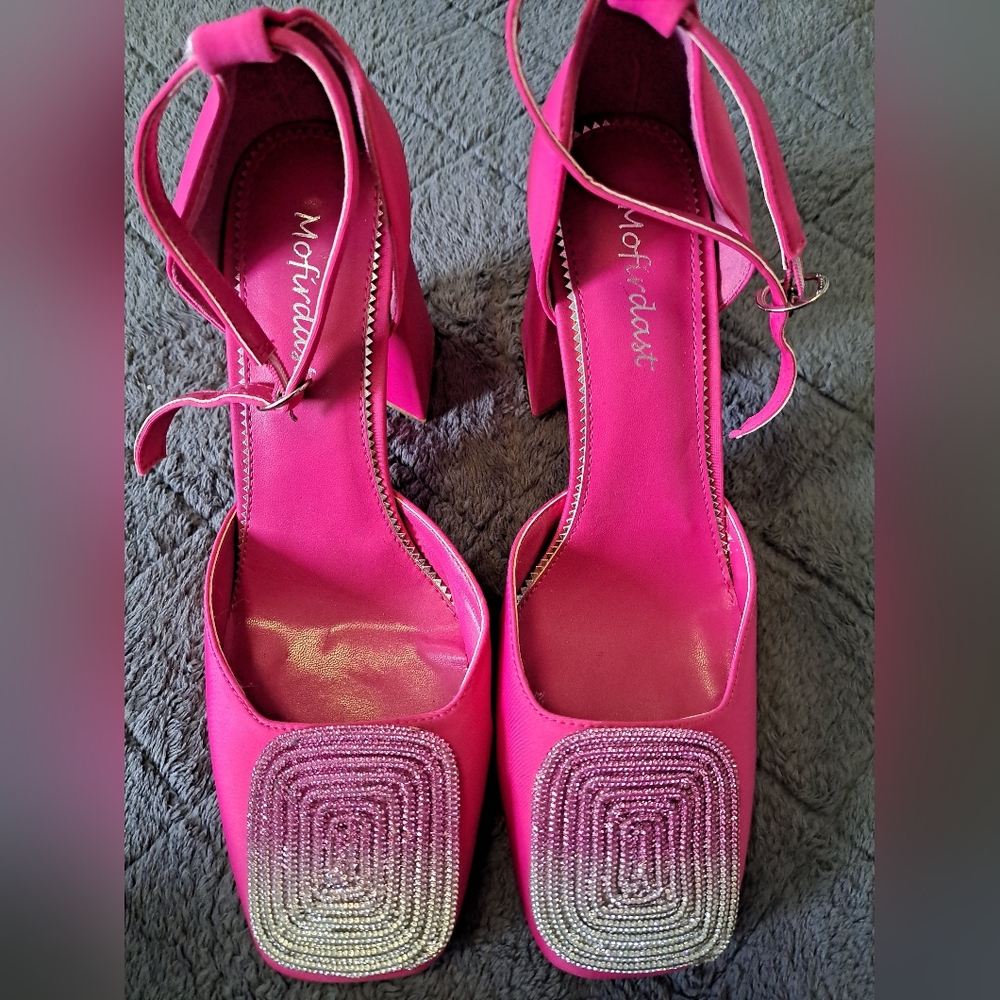 Mofirdast Womans Chunky Heels